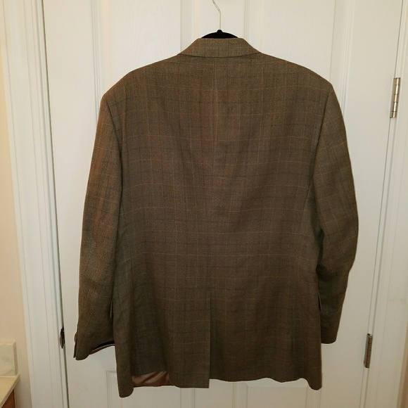 Jos A Banks khaki green lightweight blazer - Picture 3 of 3